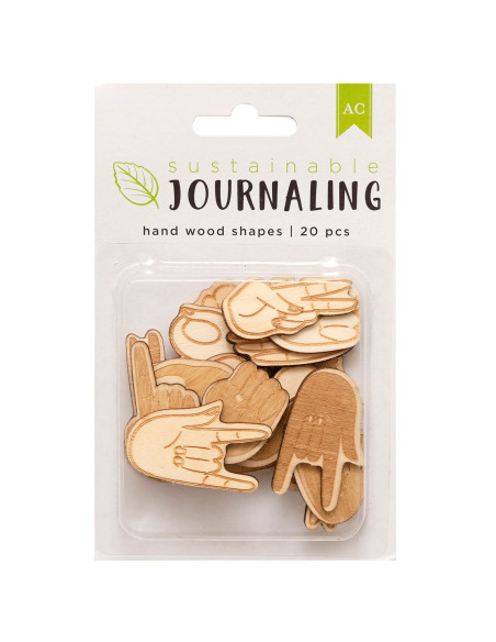 Adornos manos  de madera American Craft