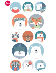 Puffies redondos Beary Christmas de Artemio