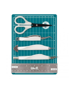 Mini kit herramientas y base de corte mangnética  verde We R