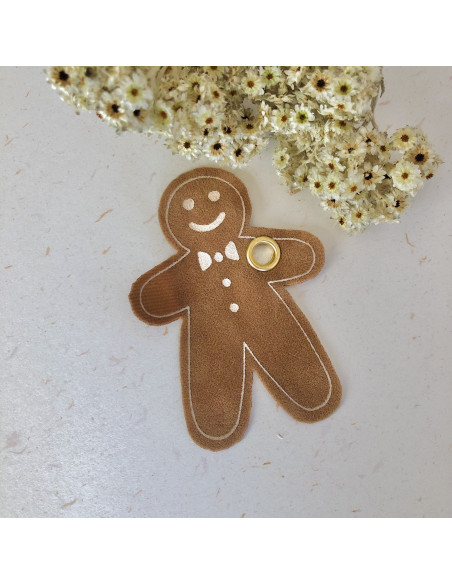 Figura Muñeco de Jengibre  terciopelo