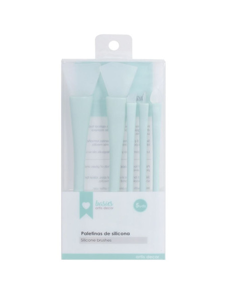 Set 5 Paletinas de silicona Mint Artis Decor