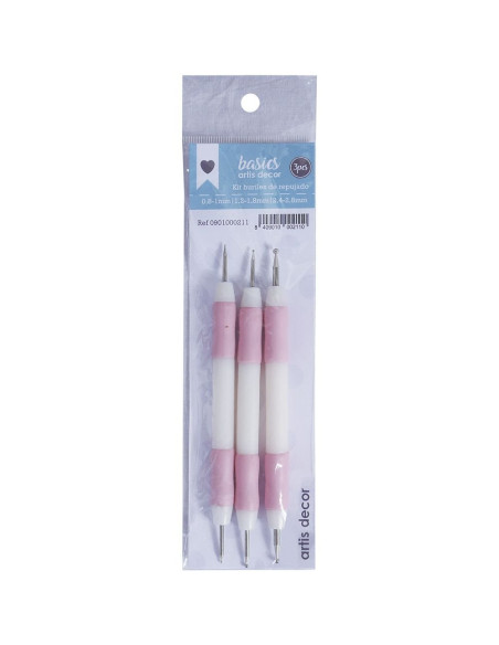 Kit tres buriles de RepujadoRosa Artis Decor