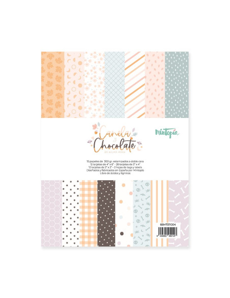 Pad 6"x8" Tarjetas Canela Y Chocolate, Mintopia