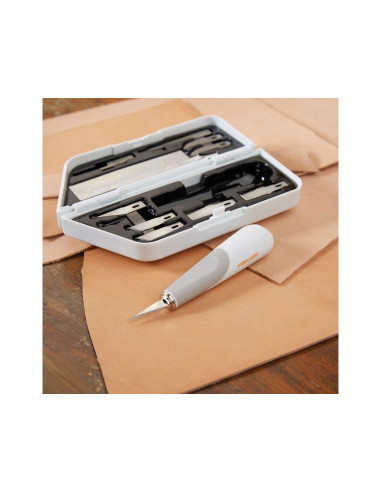 Set de escalpelo de precisión premium y cuchillas Fiskars