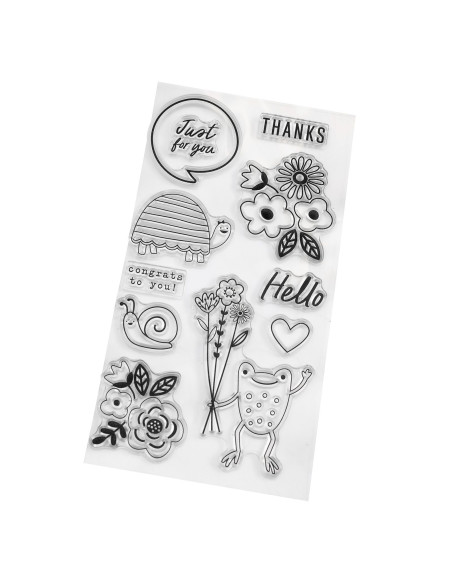 Set de Sellos Acrílicos Kid At Heart Pebbles