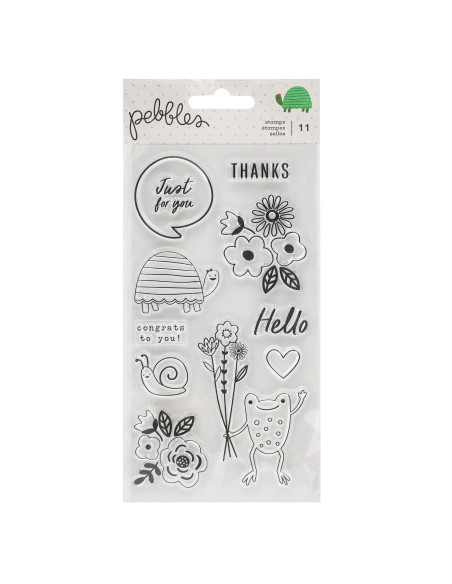 Set de Sellos Acrílicos Kid At Heart Pebbles