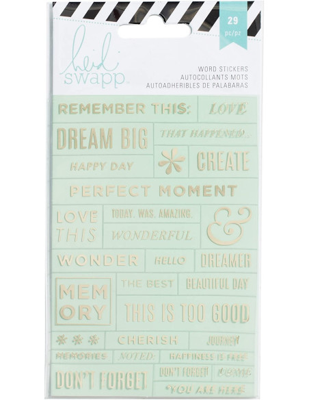 Pegatinas palabras Heidi Swapp