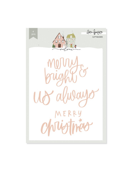 Troquel Merry And  Bright de Volver De Lora Bailora