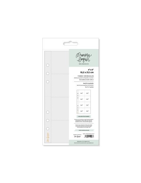 Set de 10 fundas 4"x8" ocho bolsillos de Lora Bailora