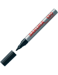Rotulador permanente color negro Sakura 130