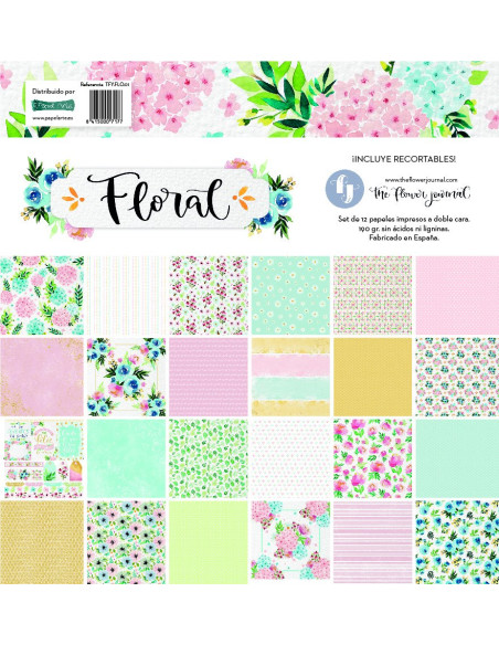 Kit papeles Floral The Flower Journal de El Altillo de los Duendes