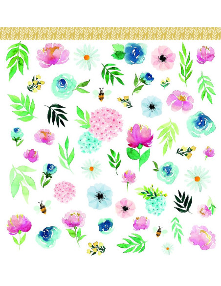 Kit papeles Floral The Flower Journal de El Altillo de los Duendes