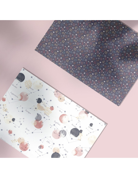 Kit papeles 12x12" Chibi Zodíaco