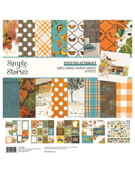Kit 12x12" Simple Vintage Country Harvest Simple Stories