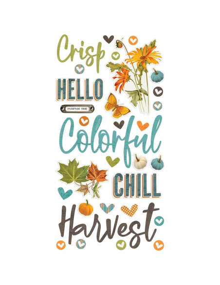 Pegatinas de foam Simple Vintage Country Harvest Simple Stories