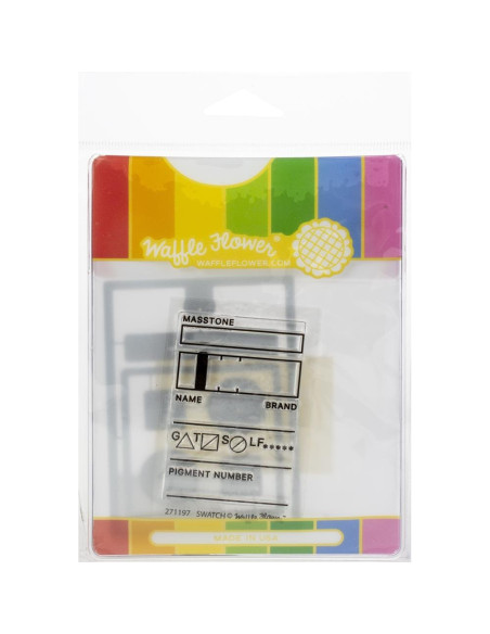 Sello y troquel Swatch Tag de Waffle Flower