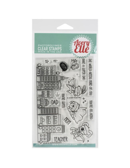 Sello Superheroes de Avery Elle