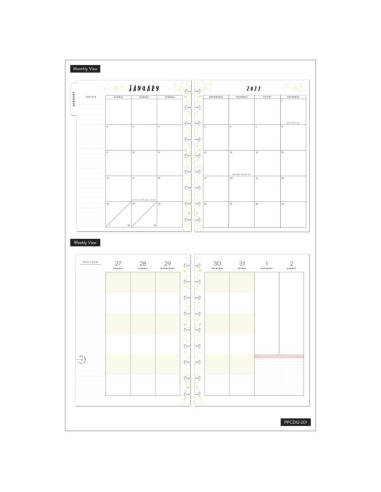 Planificador 12 meses con fecha Happy Seasons, de Happy Planner