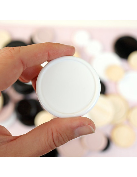 Disco para encuadernar Grande Blanco (con tara)