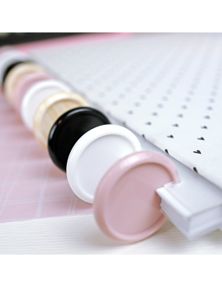 Disco para encuadernar Grande Blanco (con tara)