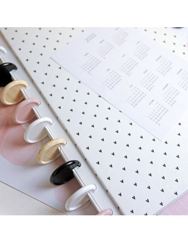 Disco para encuadernar Grande efecto Madera (con tara)