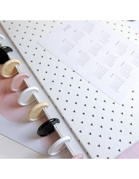 Disco para encuadernar Grande efecto Madera (con tara)