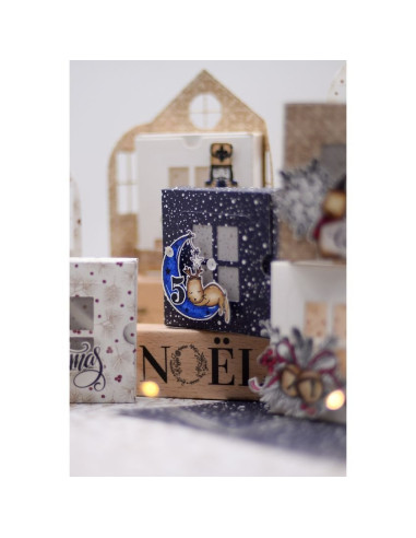 Set de Sellos Acrílicos Lindos Gatitos Canela y Chocolate Floriléges