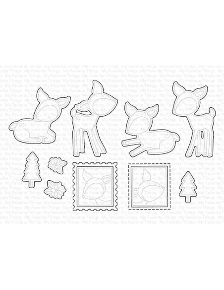 Troquel Deer, Sweet Friend My Favorite Things