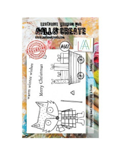 Sello Holiday Fox  Aall&Create