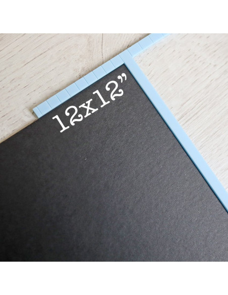 Contracolado negro 12x12"