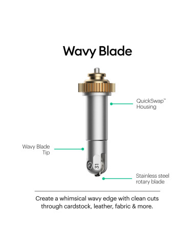 Recambio cuchilla de ondas Cricut