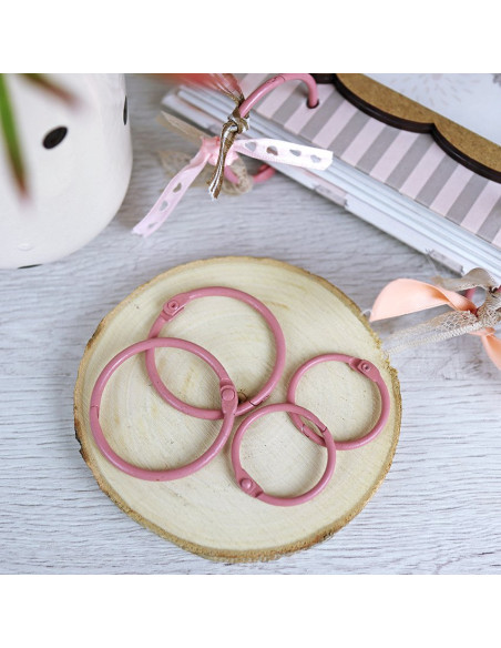 Anilla 25mm Rosa bailarina