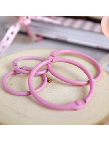 Anilla 25mm Rosa bebé