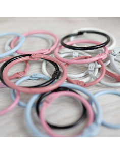 Anilla 25mm Rosa bailarina 2
