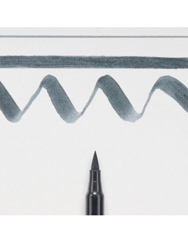 Rotulador Punta Pincel Gris frío oscuro Koi