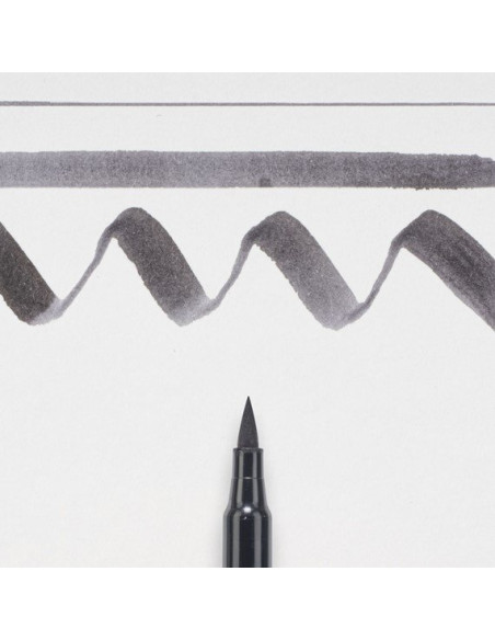 Rotulador Punta Pincel Gris cálido oscuro Koi