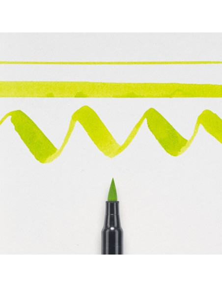 Rotulador Punta Pincel Amarillo verde suave Koi