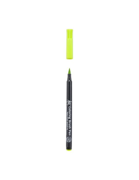 Rotulador Punta Pincel Amarillo verde suave Koi