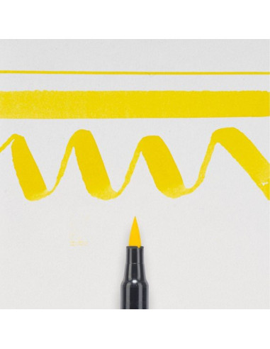 Koi rotulador punta pincel Amarillo