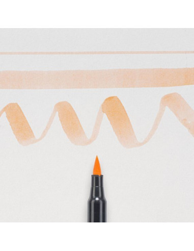 Rotulador Punta Pincel Rojo coral Koi