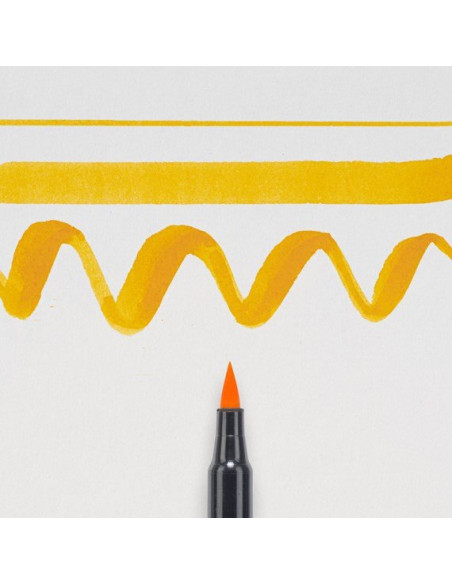 Koi rotulador punta pincel Amarillo Brillante