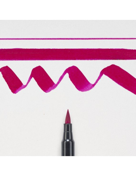 Rotulador Punta Pincel Burdeos Koi