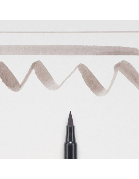 Rotulador Punta Pincel Gris cálido Koi