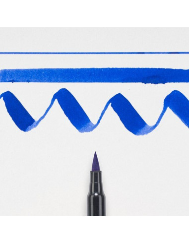 Rotulador Punta Pincel Azul Koi