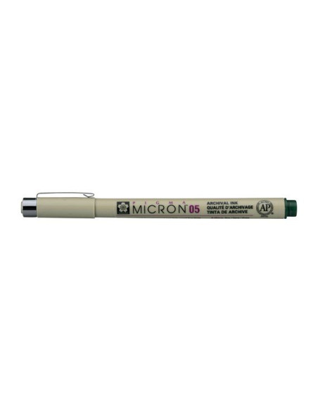 Pigma Micron 05 Verde Oscuro, de Sakura