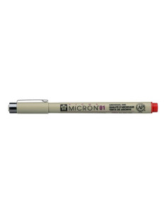 Pigma Micron 01 Rojo, de Sakura