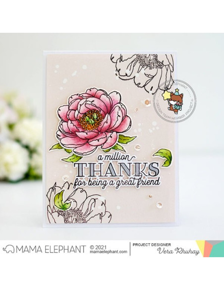 Troquel Note of Thanks de Mama Elephant