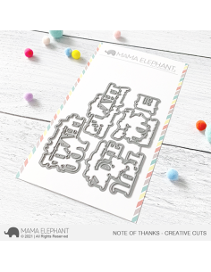 Troquel Note of Thanks de Mama Elephant