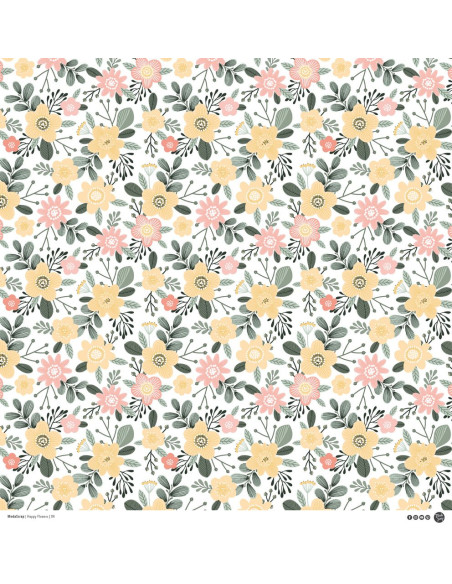 Kit 30x30 Happy Flowers de ModaScrap