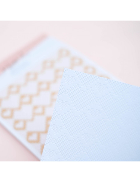 Carpeta de Embossing  Corazón punto de Lora Bailora